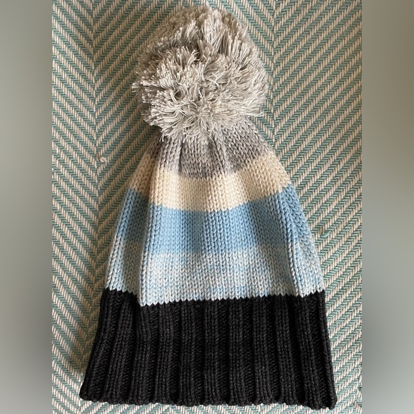 GAP Striped Knit Hat with Pompom - Picture 1 of 4